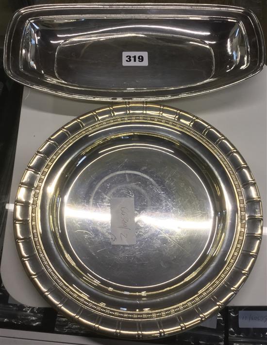 2 sterling silver dishes
